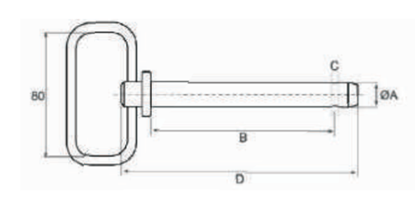 Hitch Pin with Hair Pin specifications