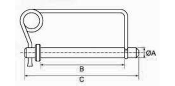 Wire Lock Hitch Pin specifications